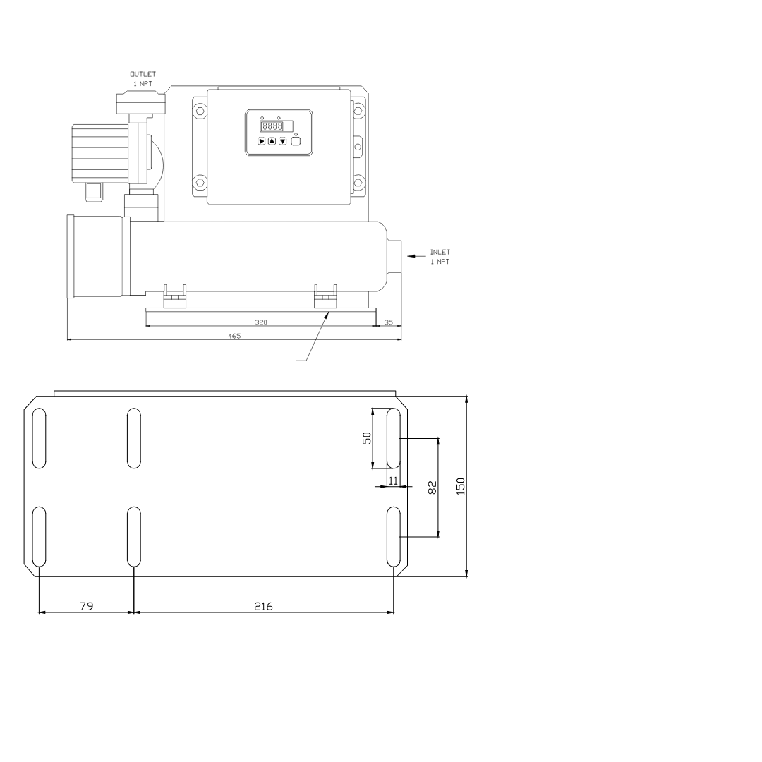 High-capacity engine coolant preheater