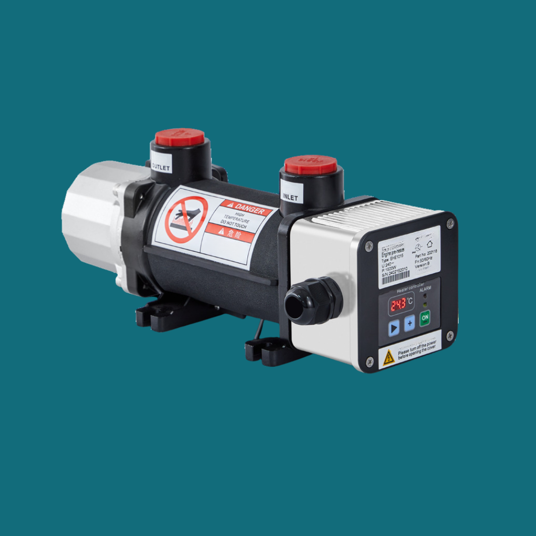 Compact controlled engine preheater