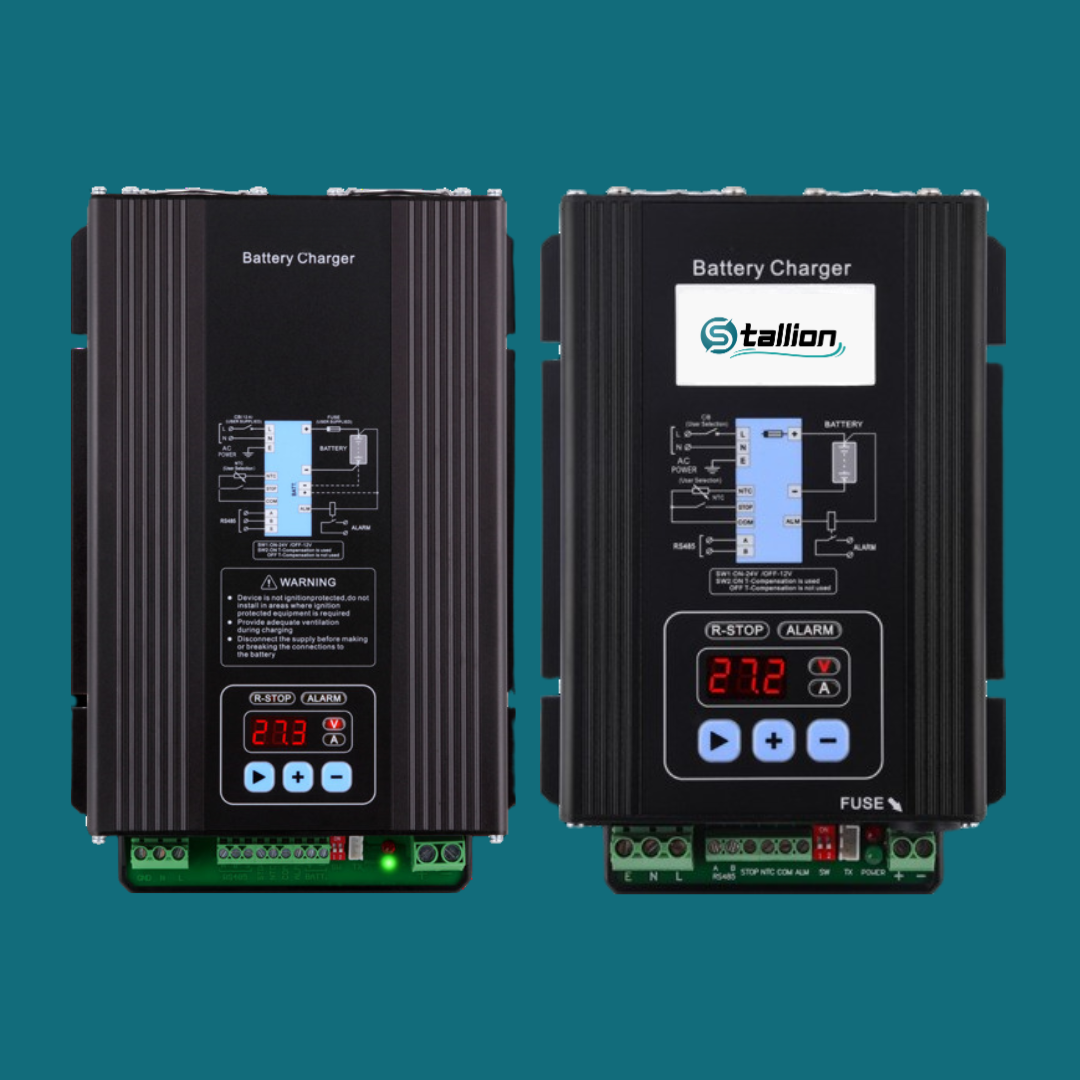 Intelligent charger dimensions and technical drawing